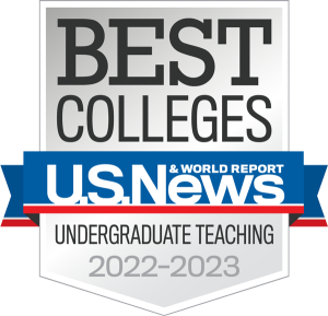 U.S. News & World Report Best Colleges badge image for Undergraduate Teaching 2022-2023.