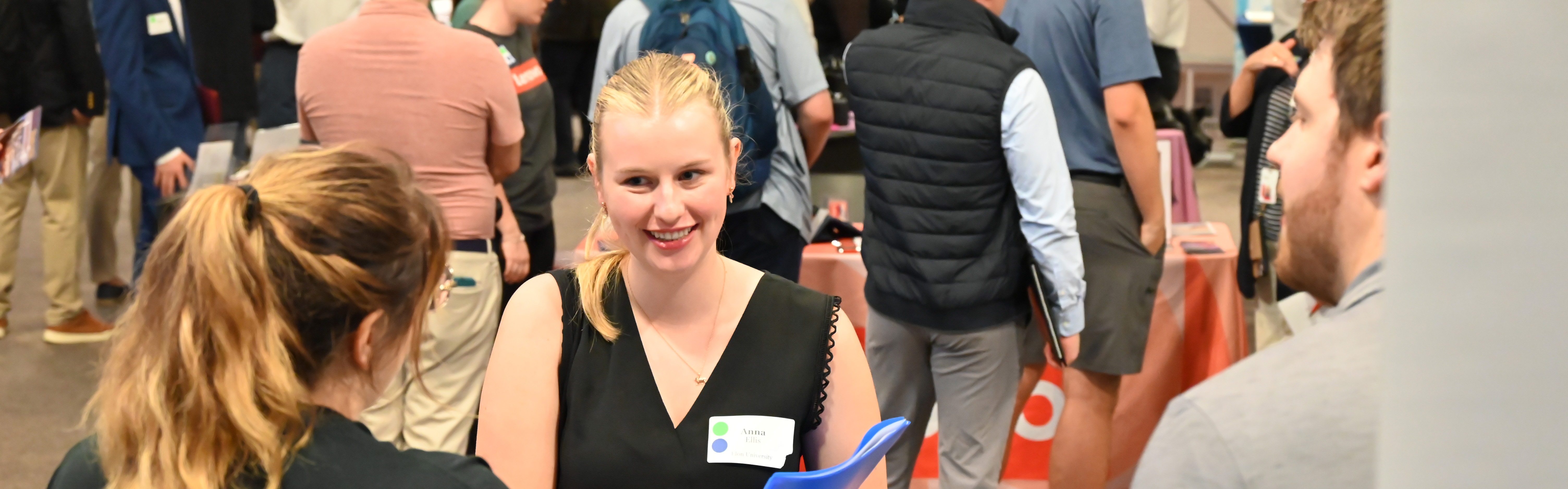 Elon University Students at a Business Job and Internship Fair