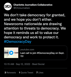 Charlotte Journalism Collaborative screenshot