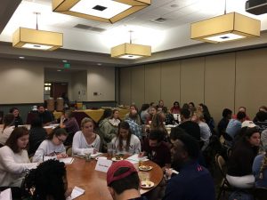 Students participate in roundtable discussions
