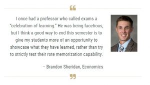 quote from assistant professor brandon sheridan