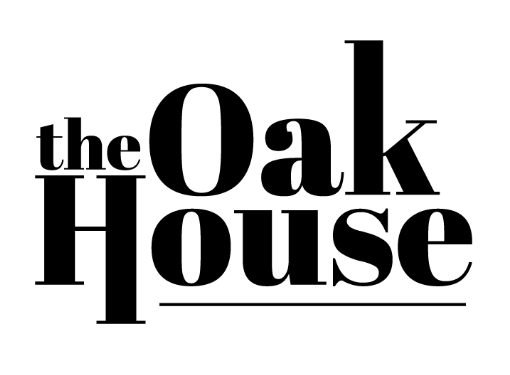logo for The Oak House coffee shop in Elon, North Carolina