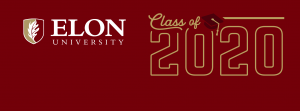 Elon Class of 2020 cover photo with block-style fonts