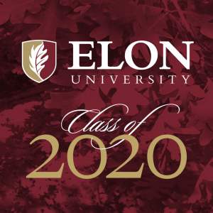 Elon Class of 2020 image to share with formal script fonts