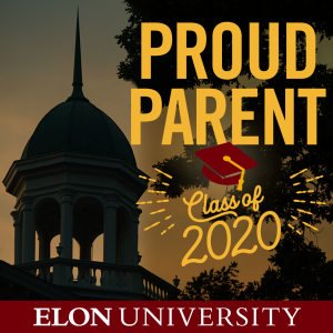Proud Parent Class of 2020 Elon University image to share with photo background