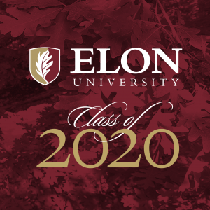 Elon Class of 2020 profile image with formal script fonts