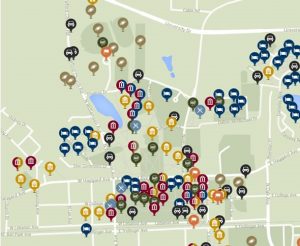 Thumbnail of the Elon interactive campus map.