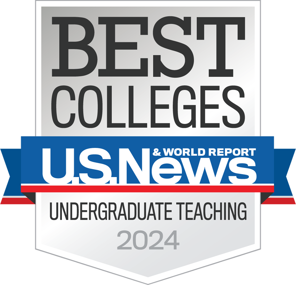 U.S. News & World Report Best Colleges badge image for Undergraduate Teaching 2024.