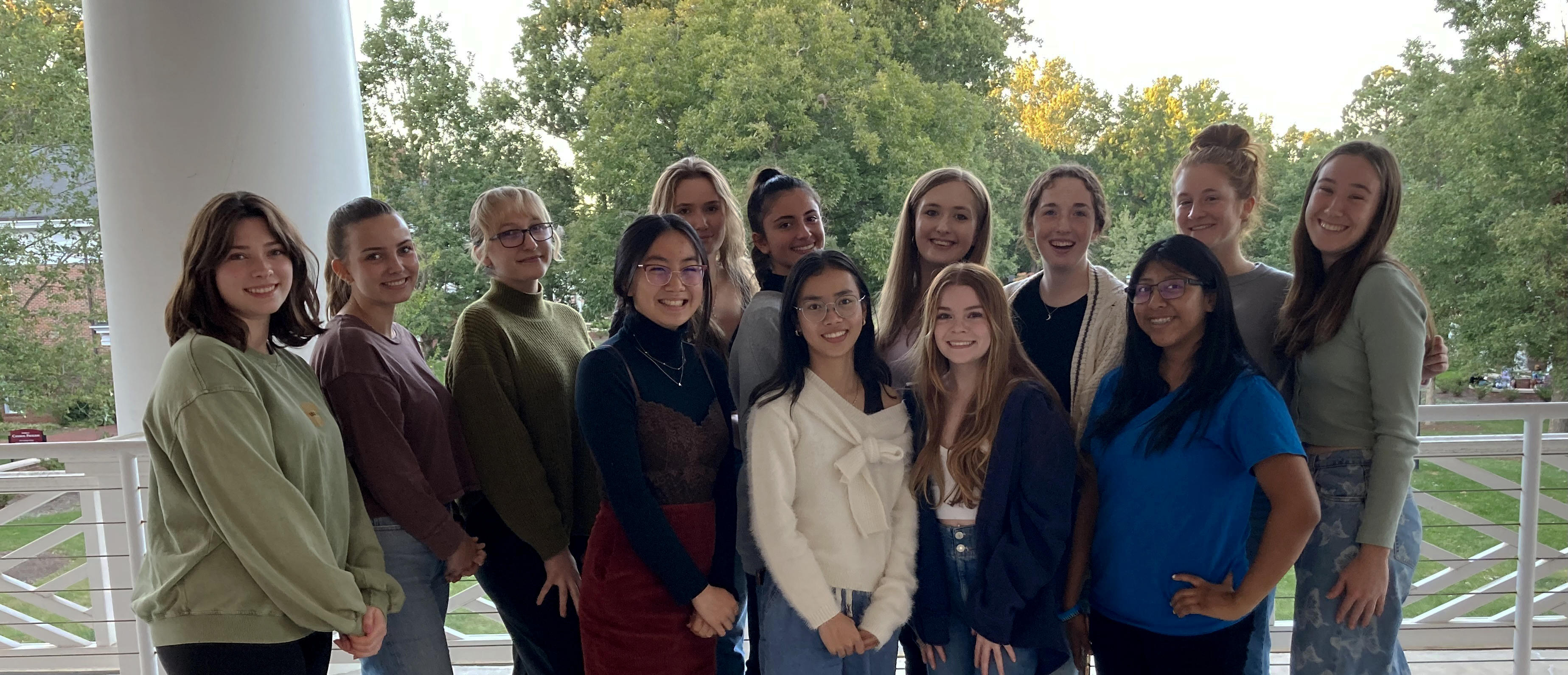 Group photo of Elon Women in STEM members