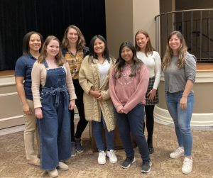 7 Elon Women in STEM members in a group photo
