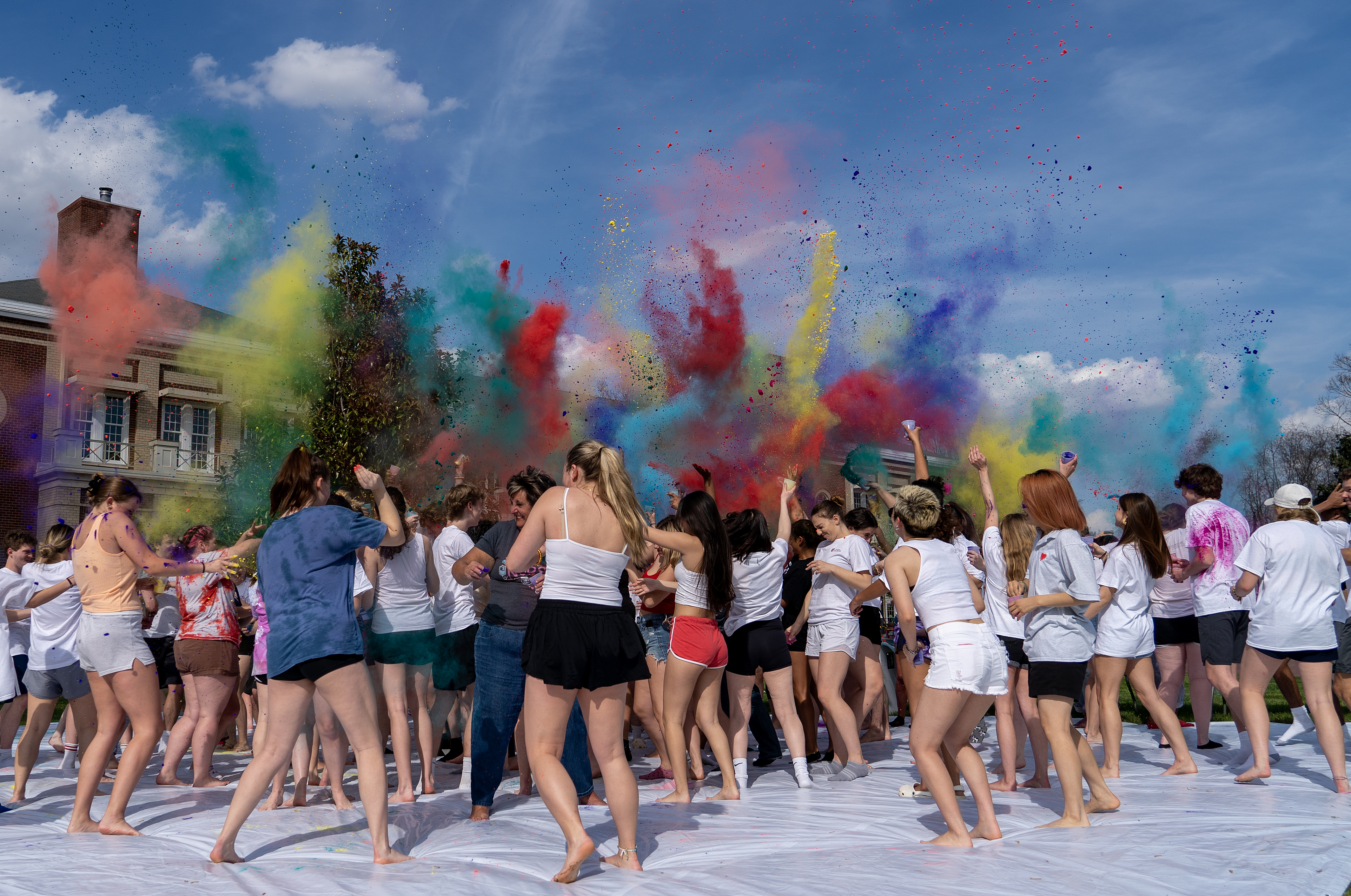 Elon University Holi Ceremony, March 24, 2023, at Speaker’s Corner on Young Commons.