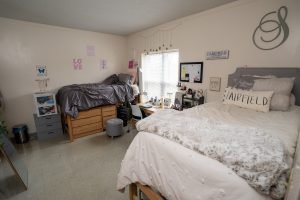 A room in Danieley Residence Hall, photographed February 17, 2023.