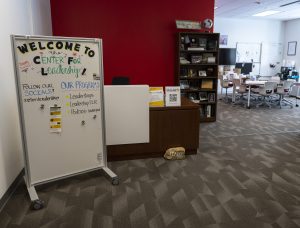The Center for Leadership office in the Moseley Center.
