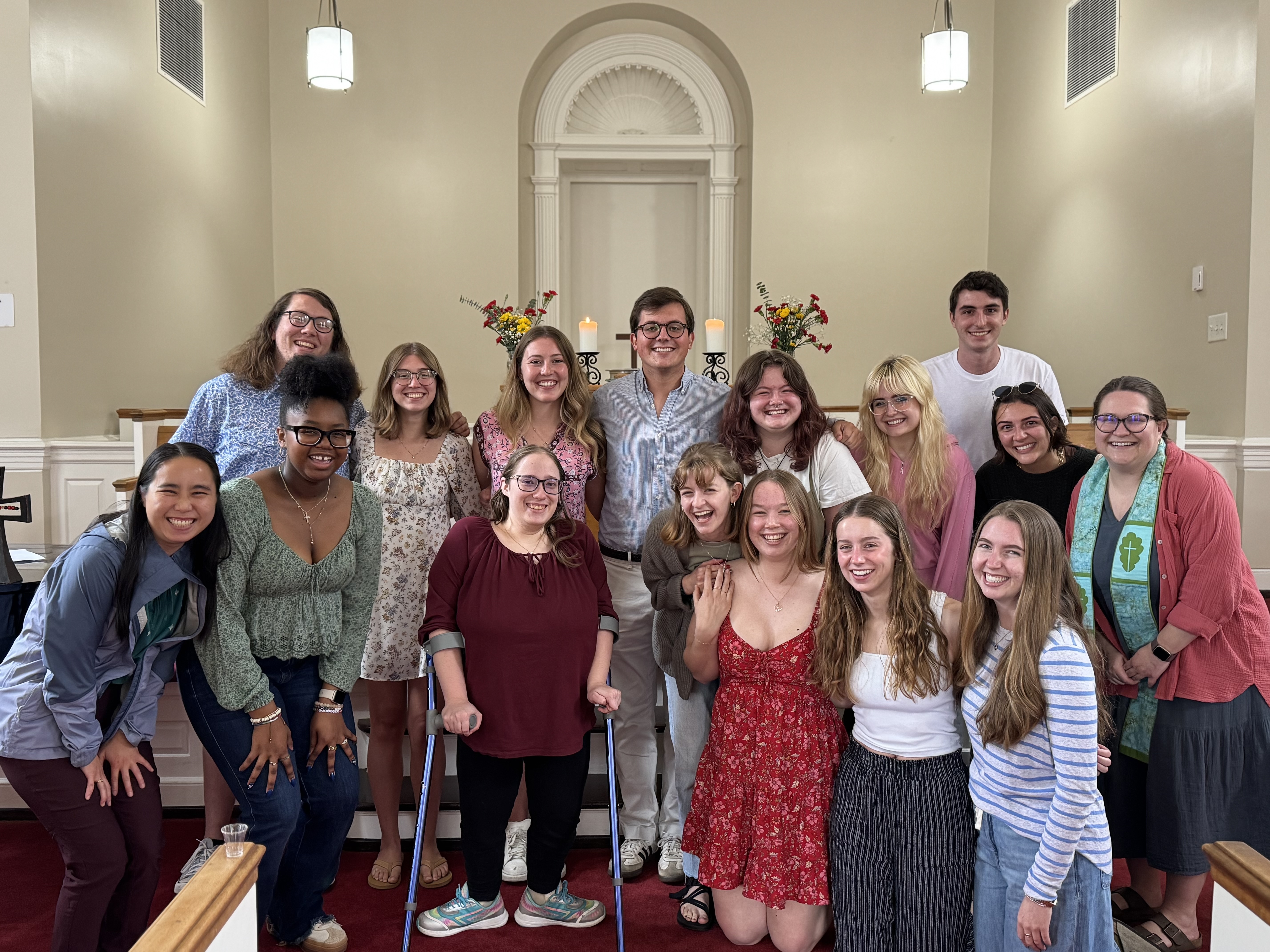LEAF (Lutherans, Episcopalians, and Friends) celebrating the graduating seniors with a special service.