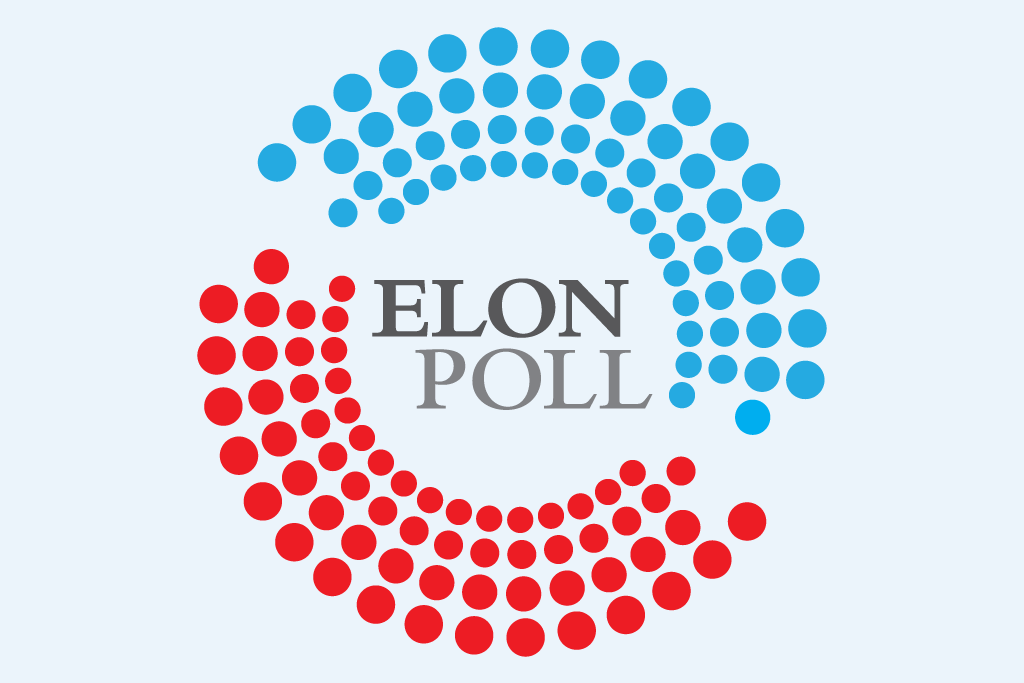 The logo for Elon Poll.