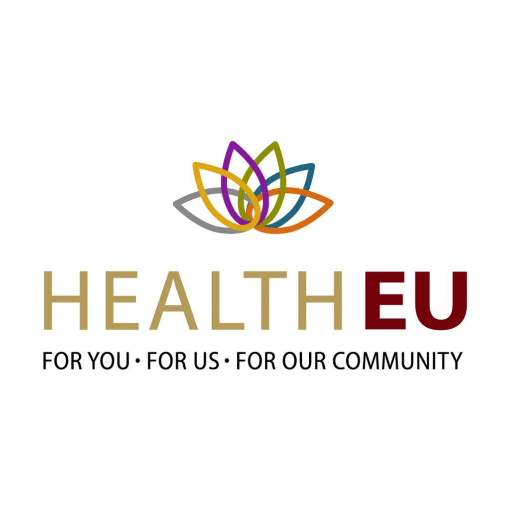 HealthEU logo for Elon University