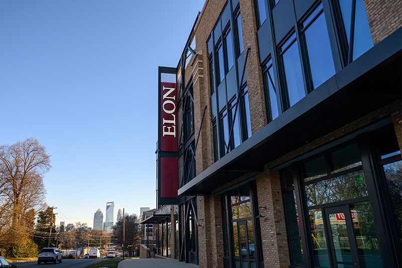 Exterior of Elon Charlotte campus