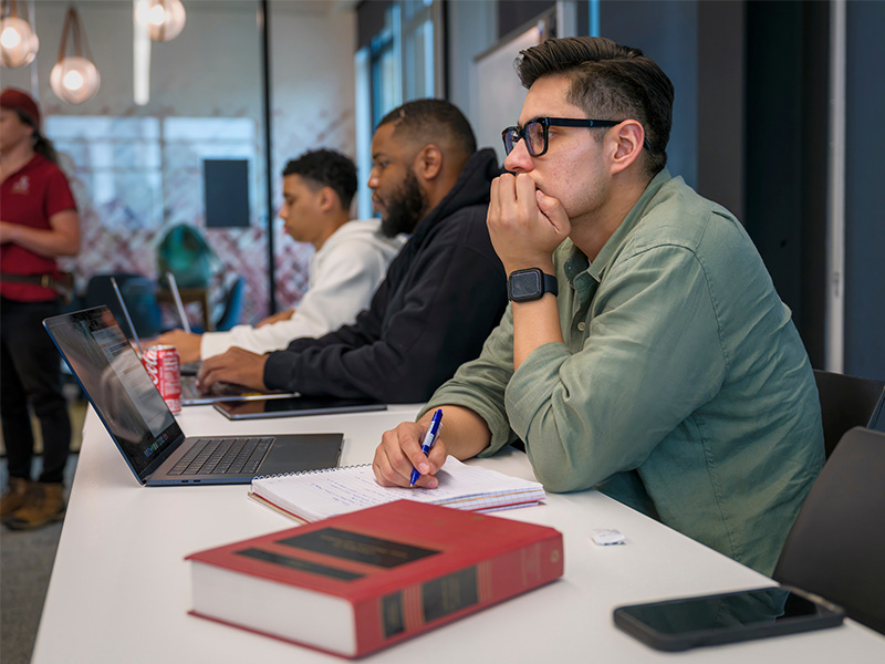 Elon law charlotte students in a classroom