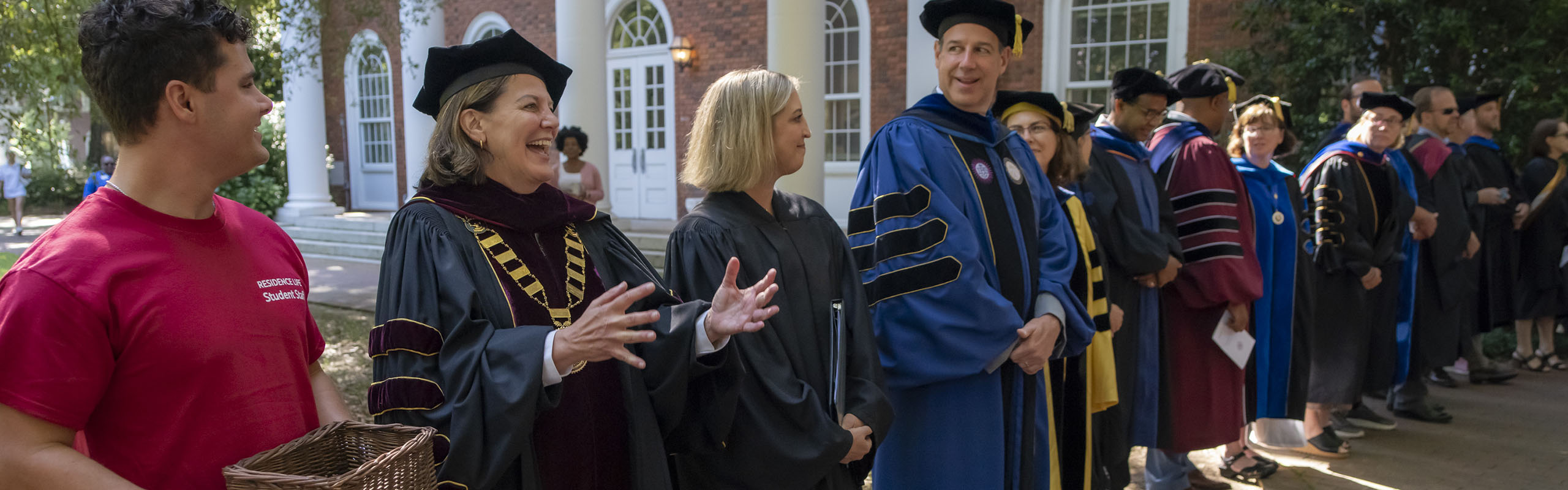 Student Convocation Receiving Line with Faculty
