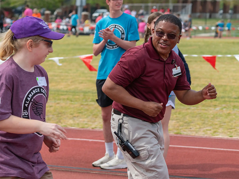 Elon DPT students at the special olympics in Adamance County