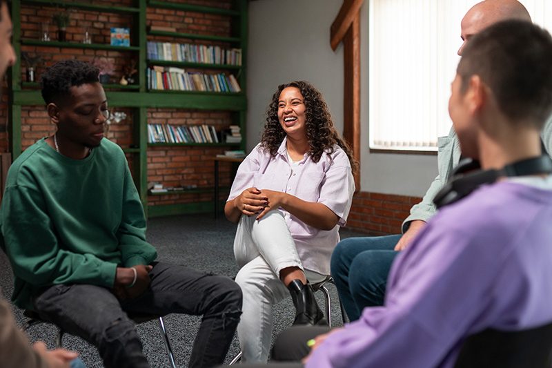 a group of clinical mental health counselors in a room