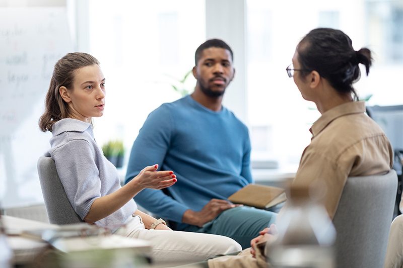 clinical mental health counseling students in a classroom