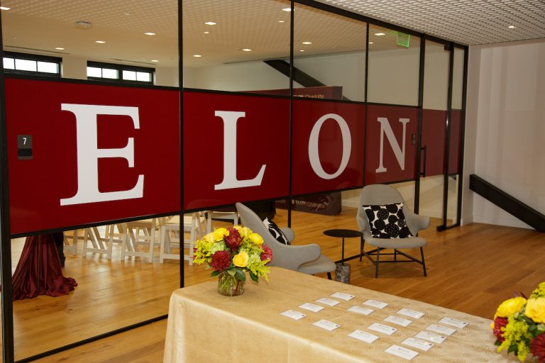 Elon University Charlotte PA Program interior classroom