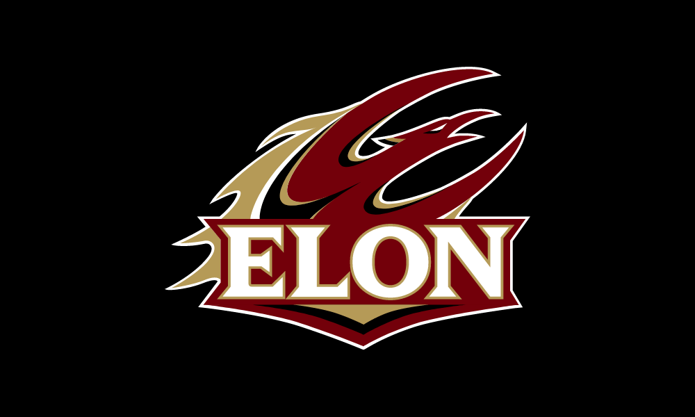 Example of the primary athletics signature on a black background