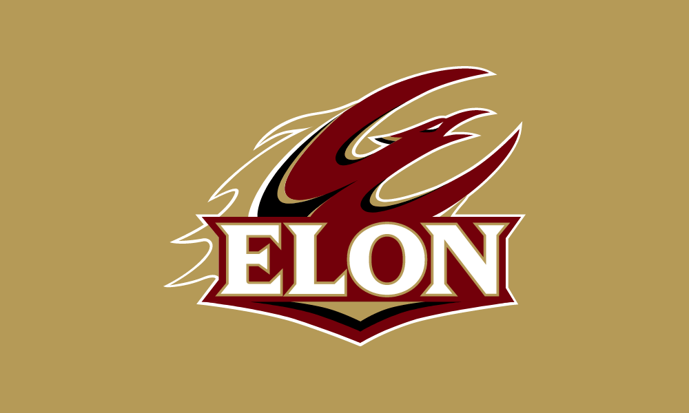 Example of the primary athletics signature on a gold background