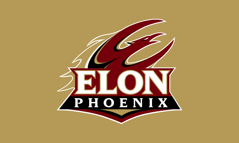 Example of the athletics secondary signature on a gold background