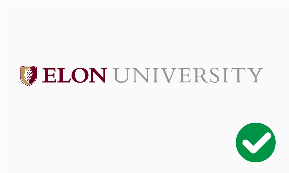 Example of proper signature usage, where the graphic is unaltered