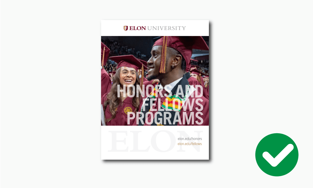Cover of a Honors and Fellows Programs brochure