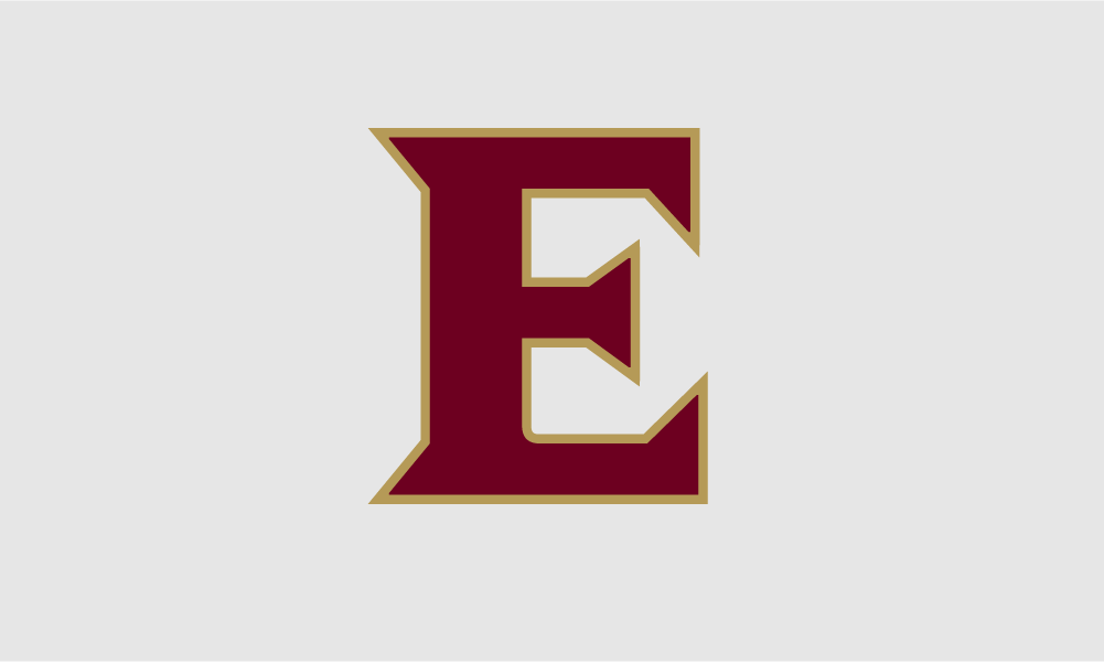 Example of Elon University's monogram E on a white background