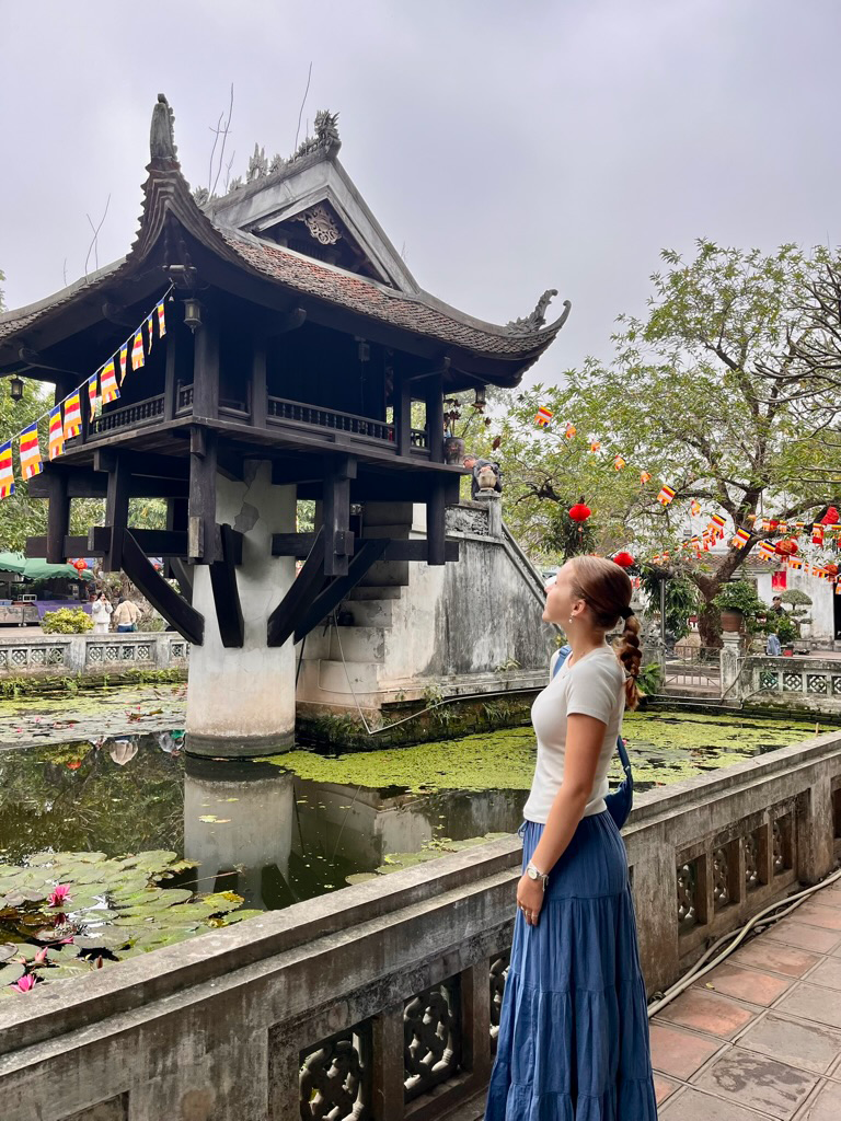 Elon University student Isabelle Cross in Hanoi