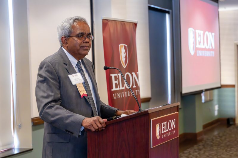 Dean Emeritus Raghu Tadepalli being honored with naming of student fund