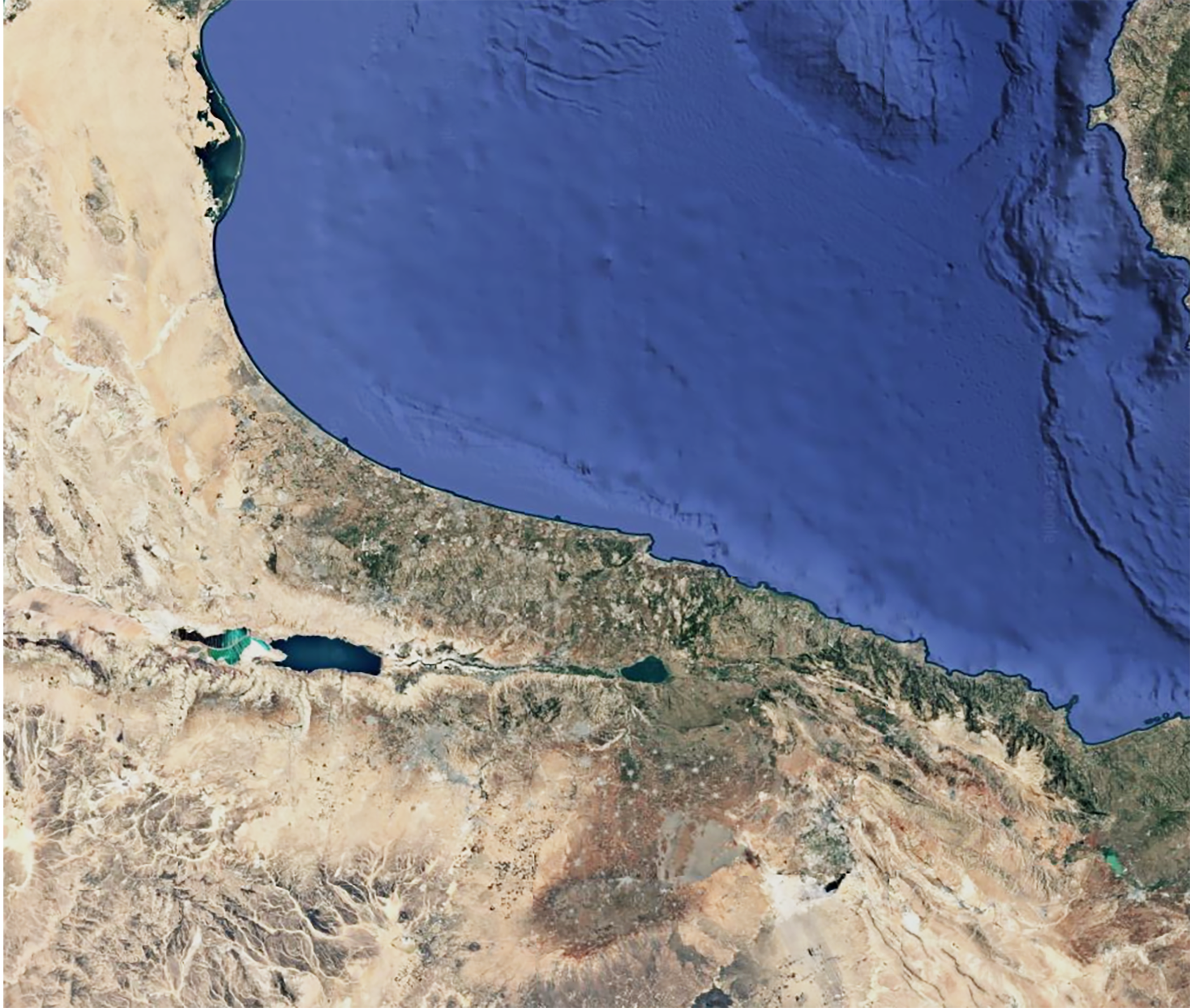 Photo of earth, land and ocean