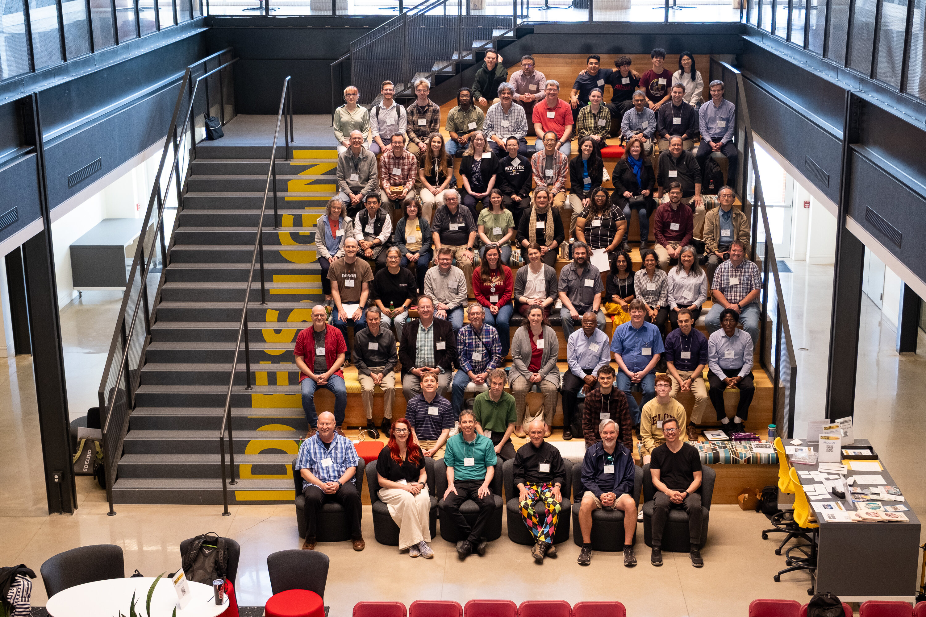 Participants sitting in rows at the 025 Spring Meeting of the North Carolina Section of the American Association of Physics Teachers.