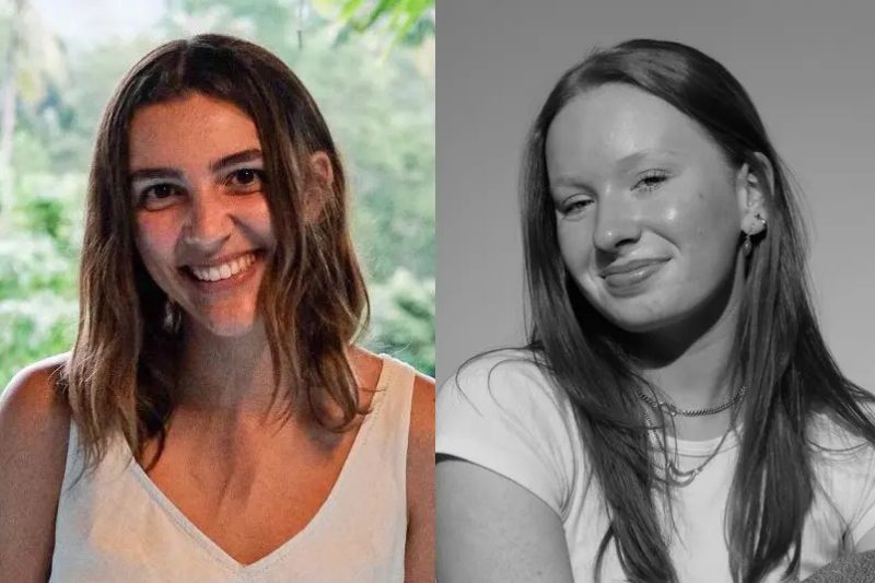 Ashley Josey ’25 (left) and Hannah Israel ’25