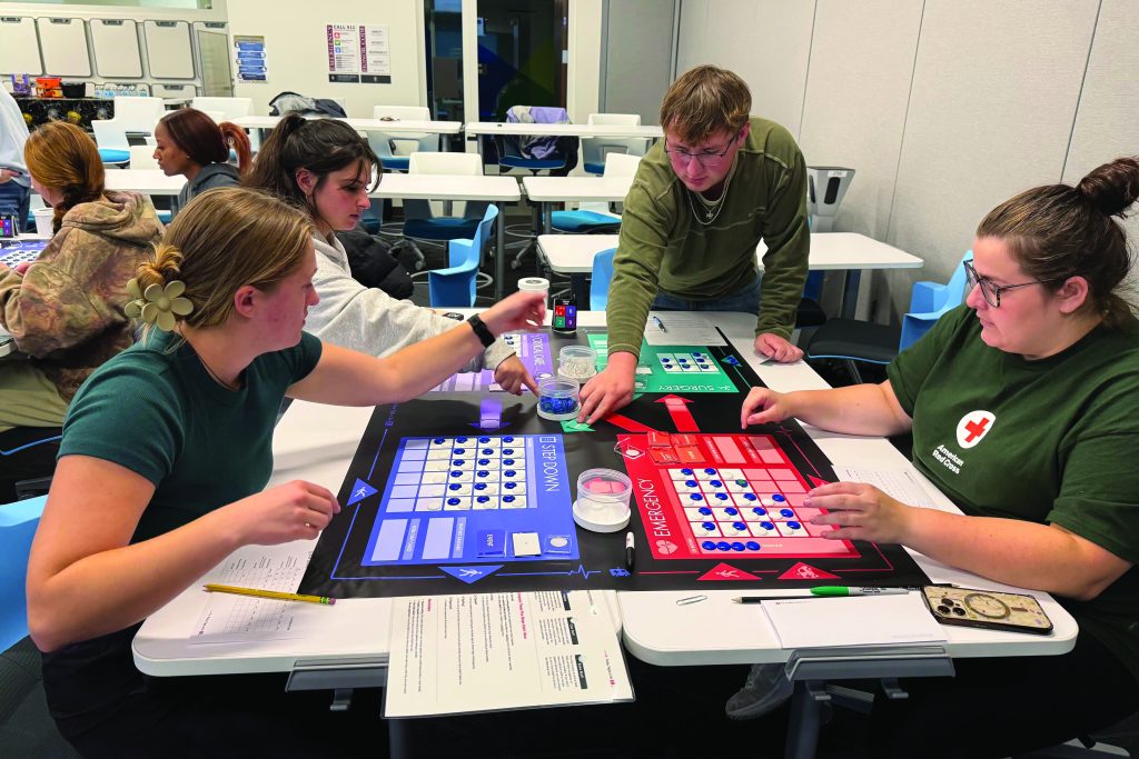School of Health Sciences students play games to learn critical thinking skills