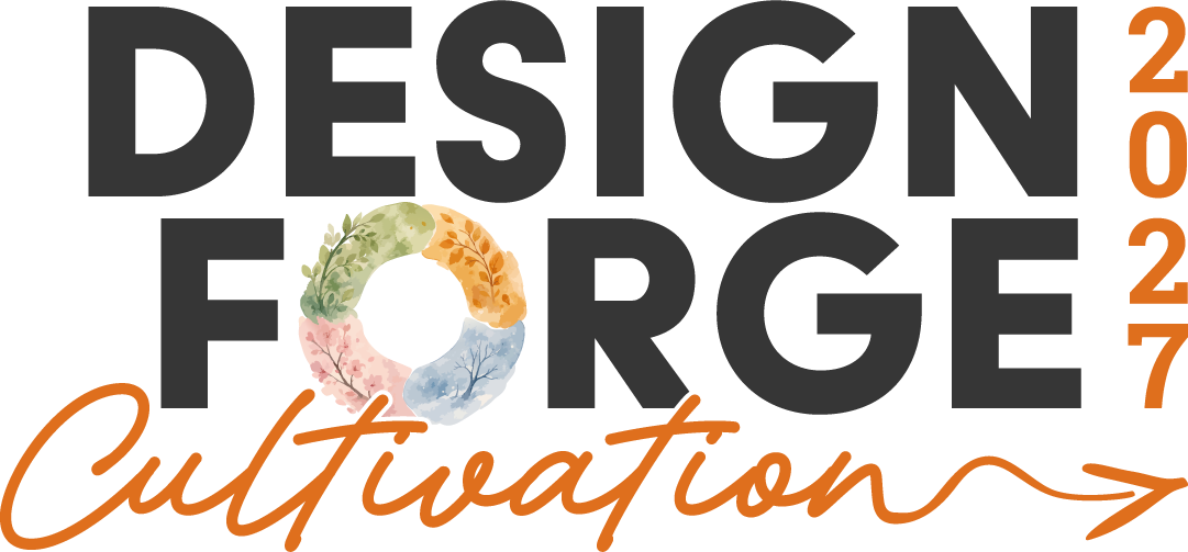 design forge 2027 logo with cultivation theme