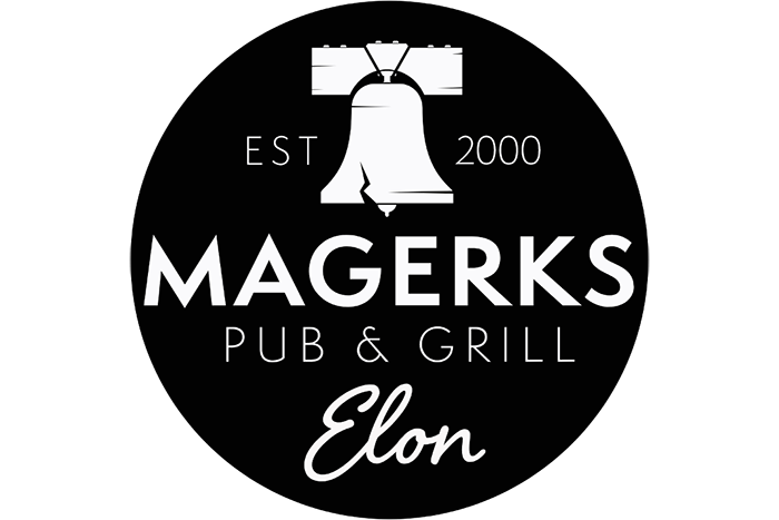 logo for Magerks pub and grill in elon north carolina