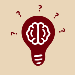 illustration of a lightbulb with a brain