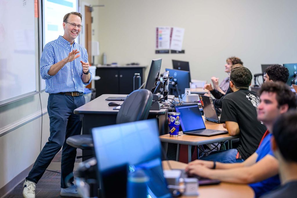 Scott Spurlock “Computer Vision” class in Duke Building