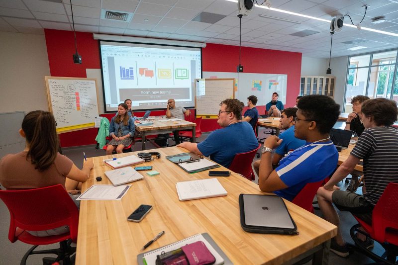 Students at work in Dr. Sirena Hargrove-Leak’s classroom in the Innovation Quad