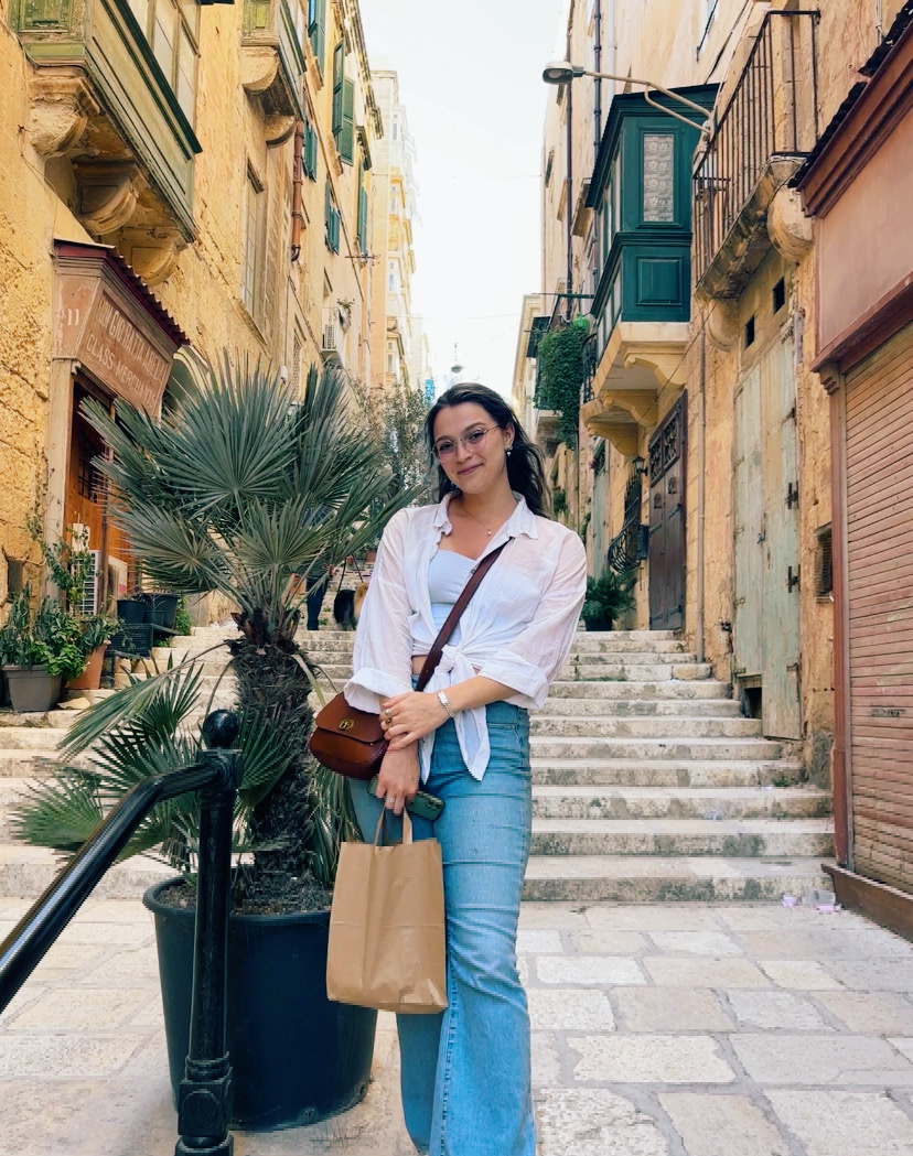 Taylor Rudtner on a street in Malta