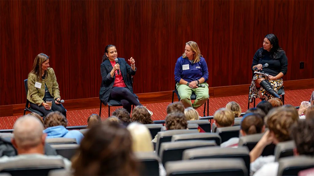 WINS Forum panel in Turner Theatre