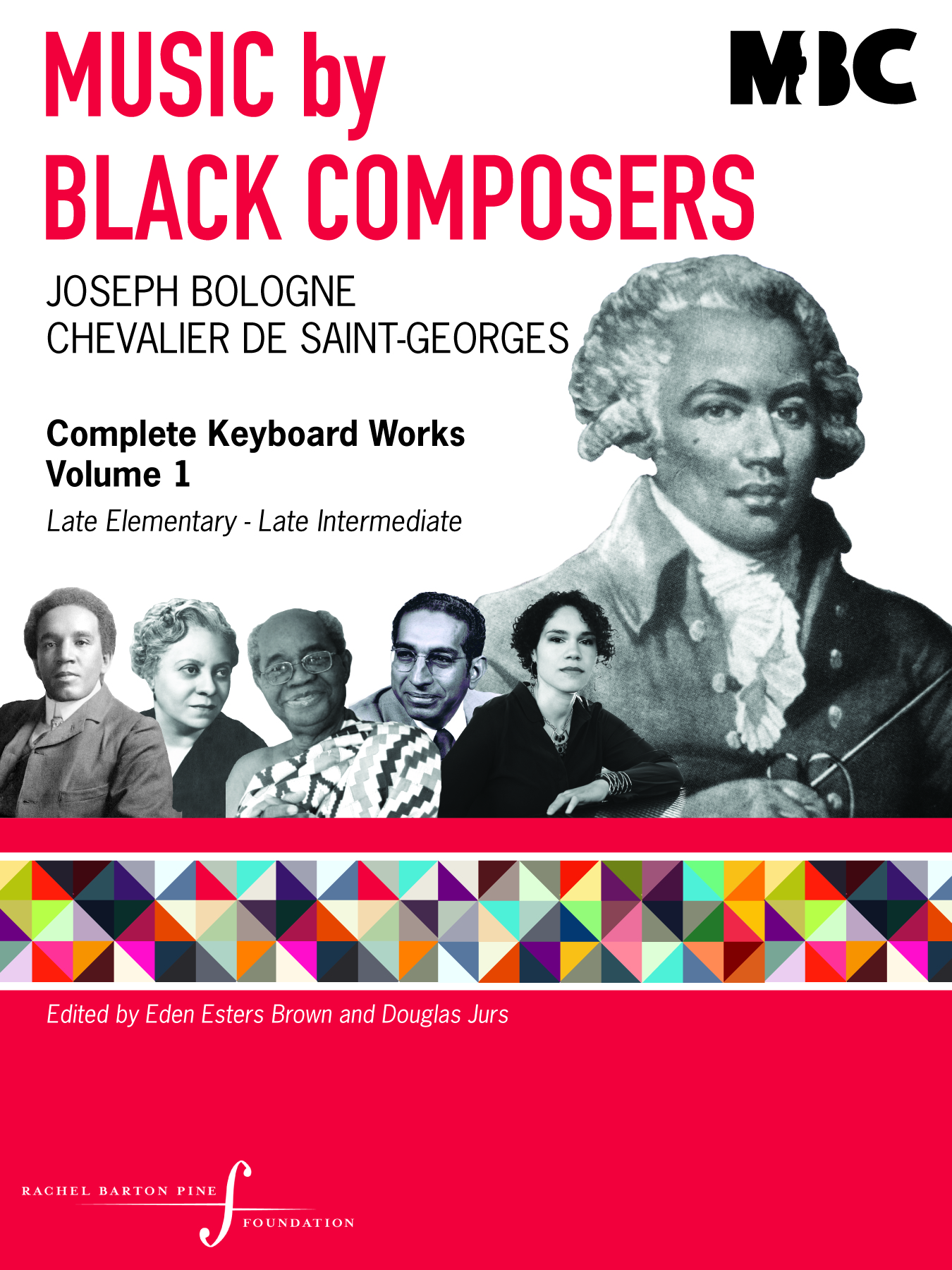 book cover: Music by black composers, Joseph Bologne Chevalier De Saint Georges Complete Keyboard Works Vol 1