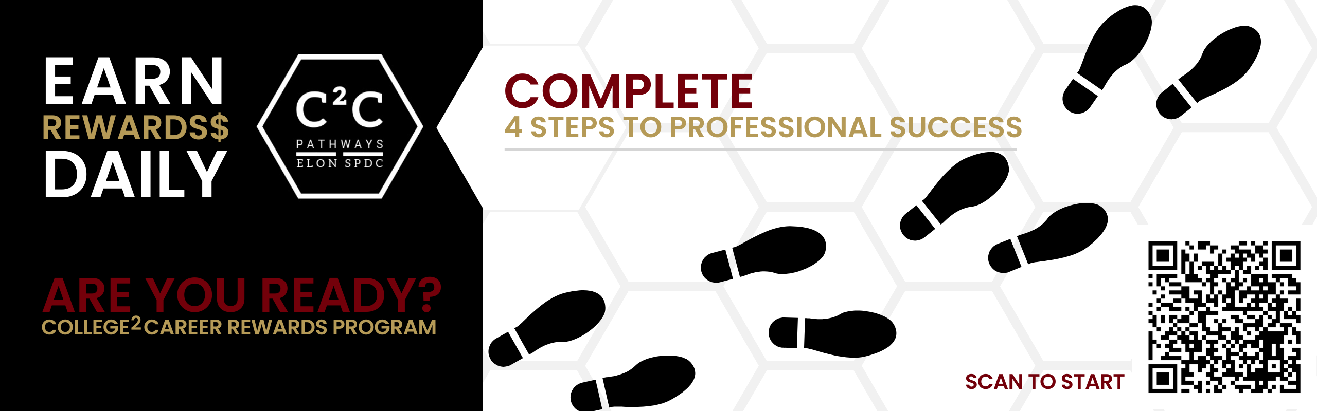 Complete 4 steps to professional success with the College2Career Pathways Program found on theElon Job Network