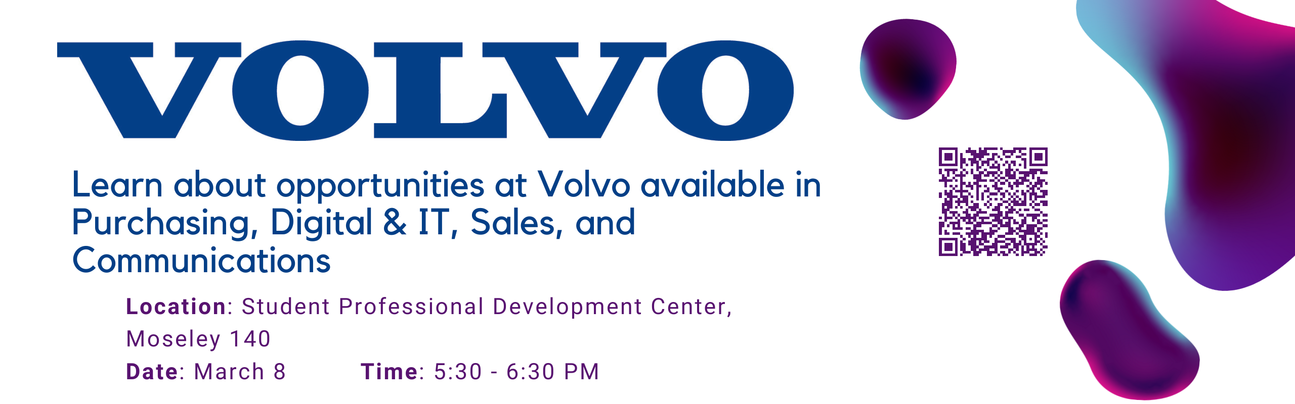 Volvo Group Info Session March 8th 5:30PM review EJN for more details
