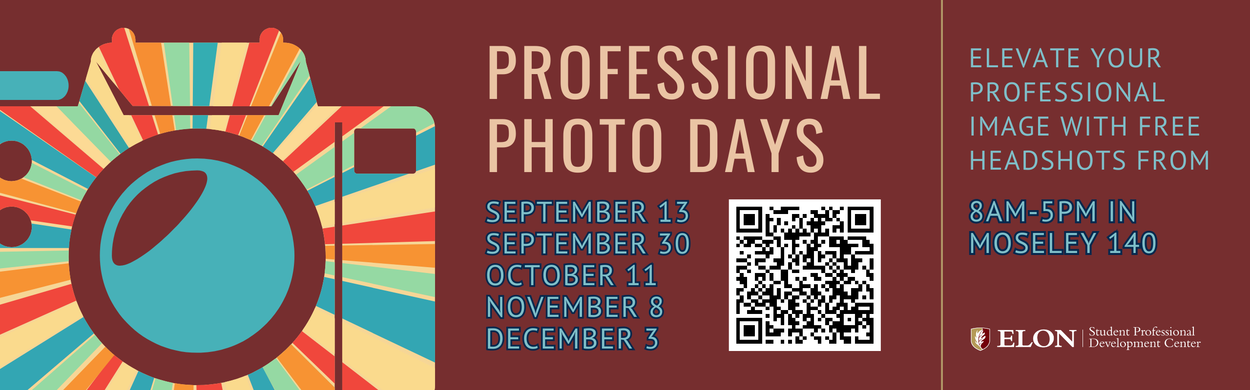 Students may get professional photos taken at the SPDC on select days